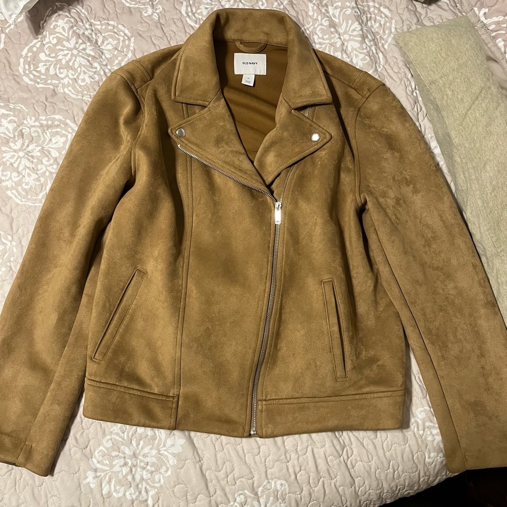 Suede Moto Jacket